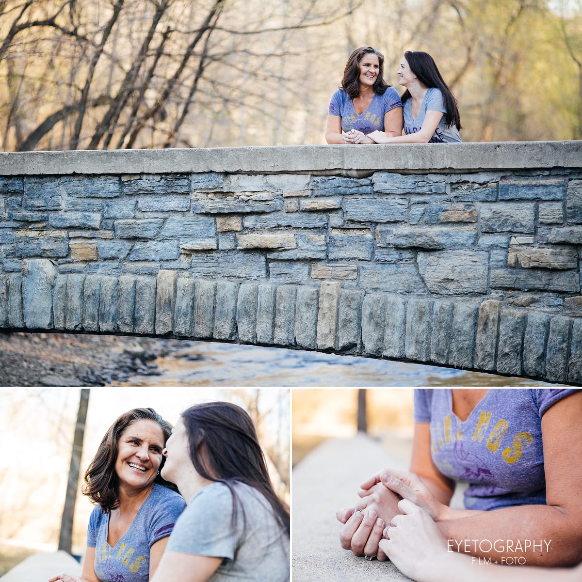 Gina and Beth 1 - Minnehaha Falls Engagement Photography