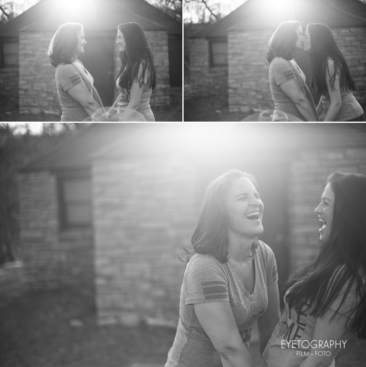 Gina and Beth 5 - Minnehaha Falls Engagement Photography
