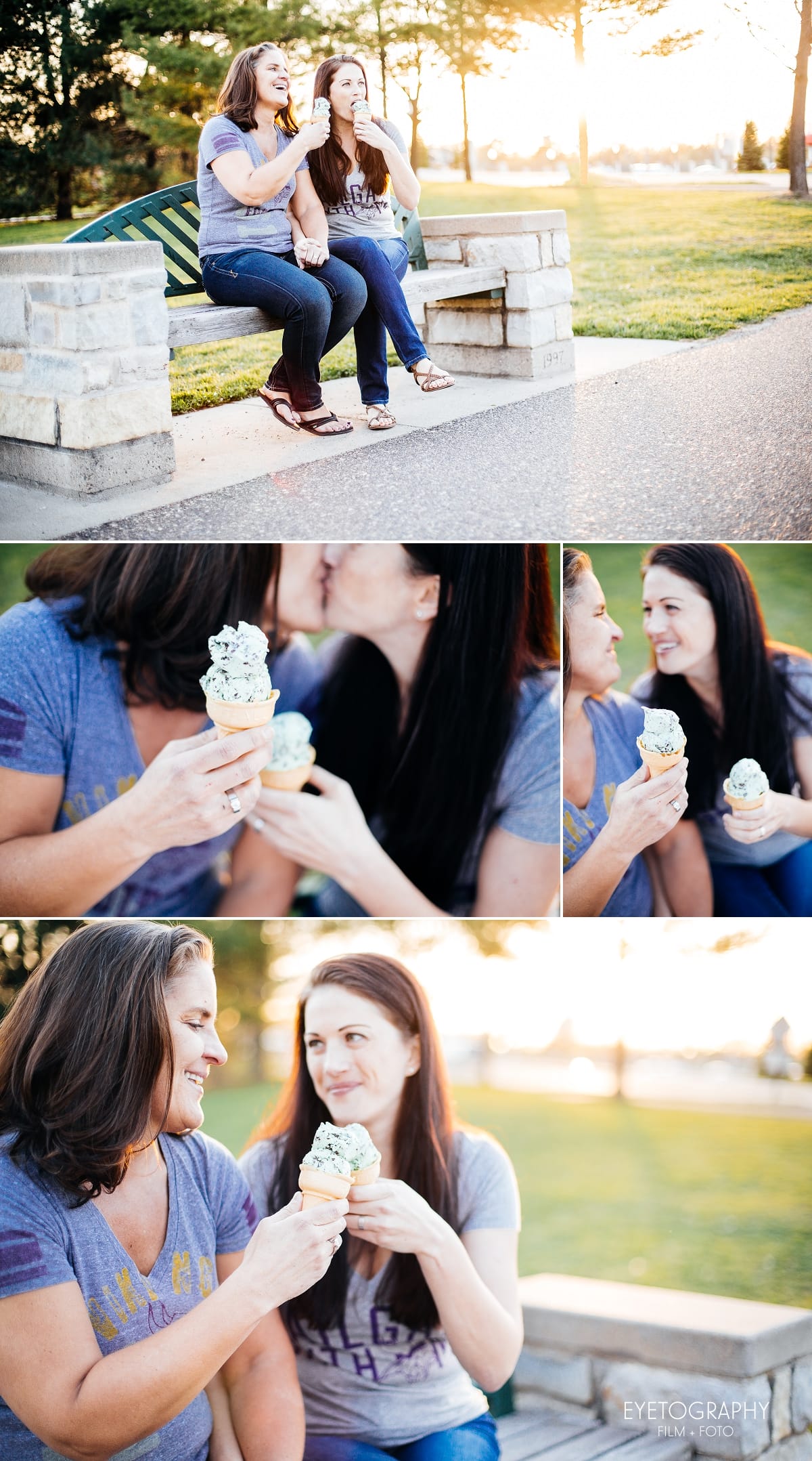 Gina and Beth 8 - Minnehaha Falls Engagement Photography