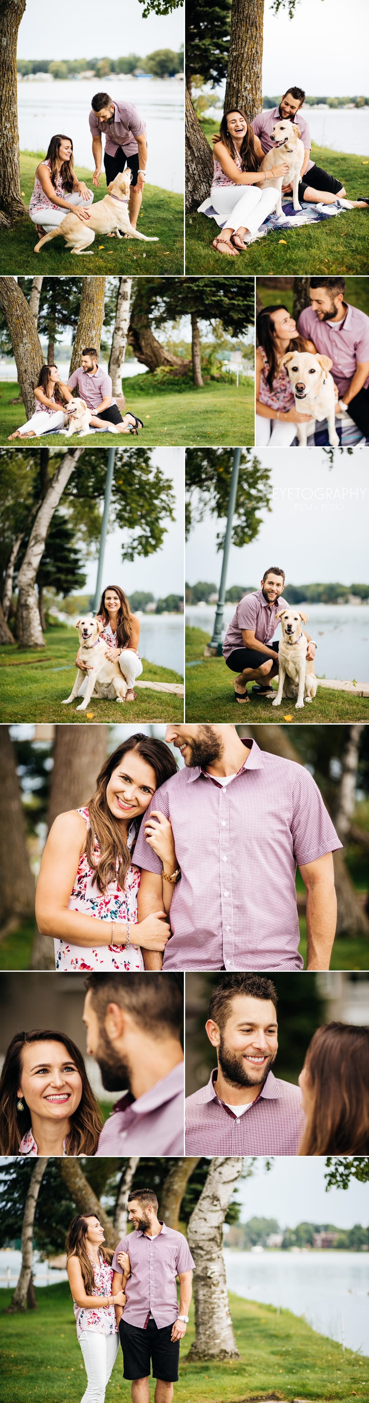 Engagement Session on a Lake | Andrea + Chris | Eyetography Film + Foto Minneapolis, MN