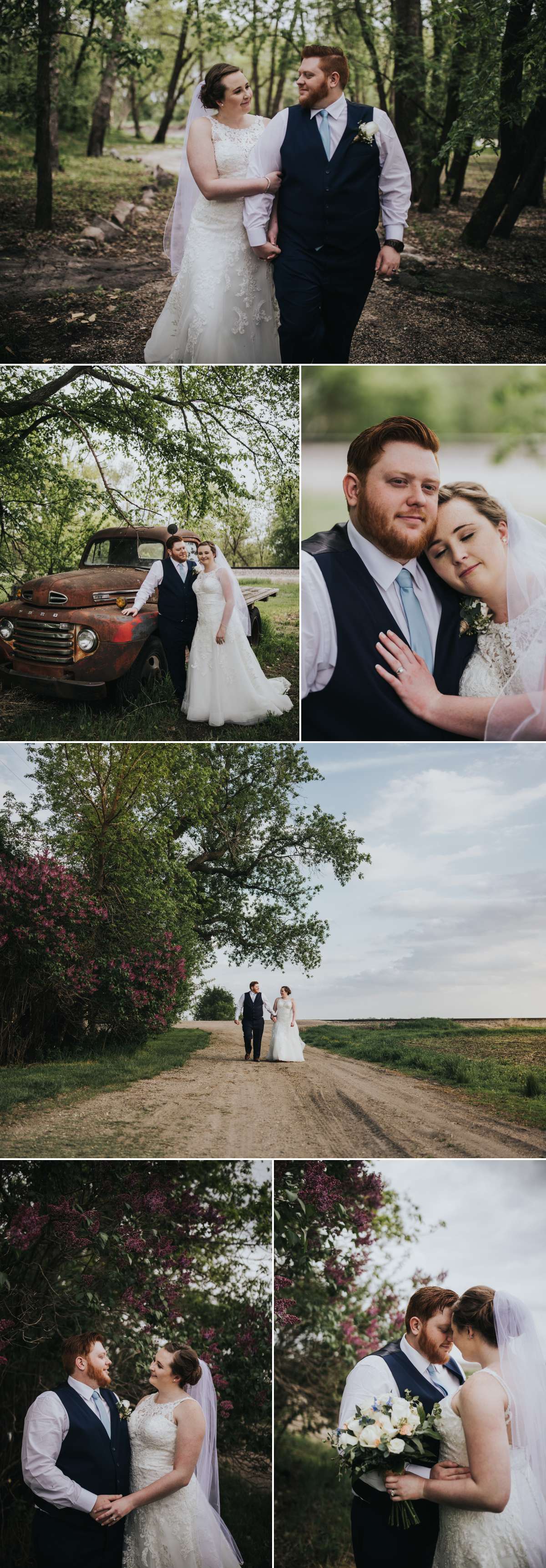 Bride and Groom couple portraits at Romantic Moon Event Center