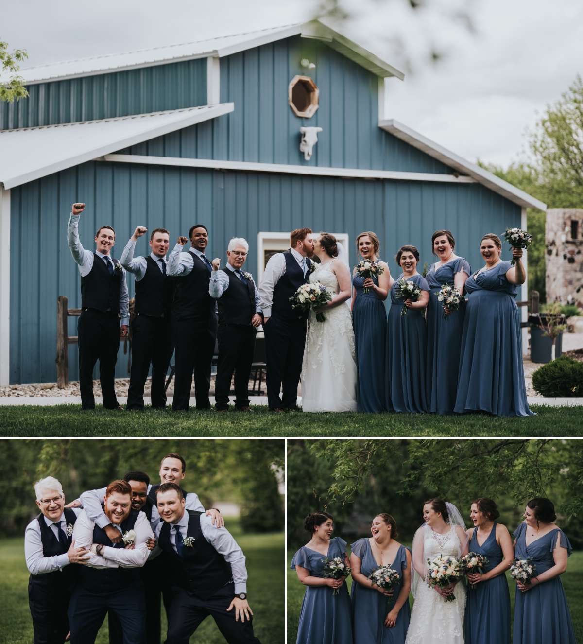 Bridal Party Photos at Romantic Moon Event Center