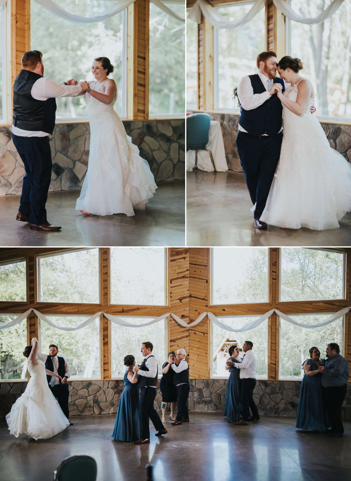 Bride and Groom First Dance at Romantic Moon Event Center