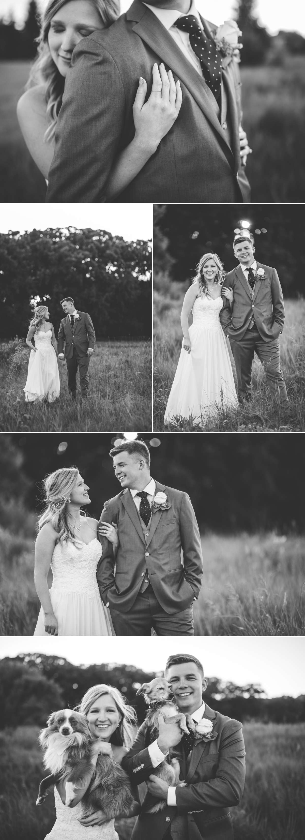 Bride and Groom taking bridal portraits