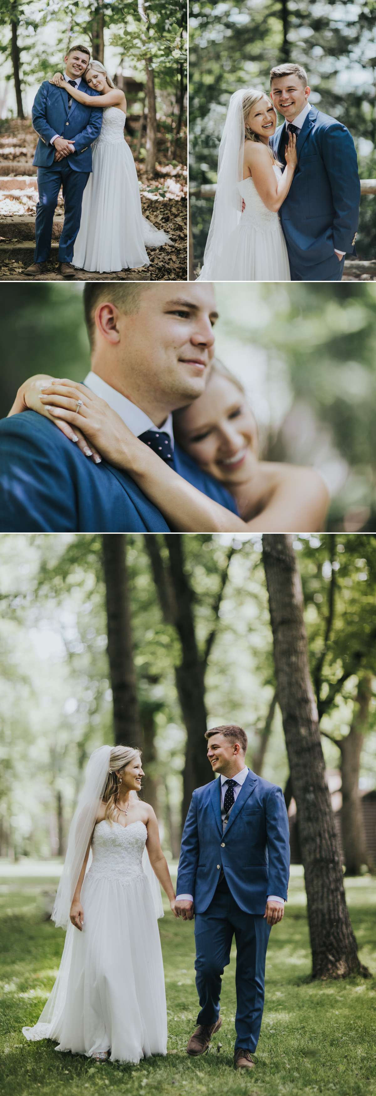 Bride and Groom taking bridal portraits